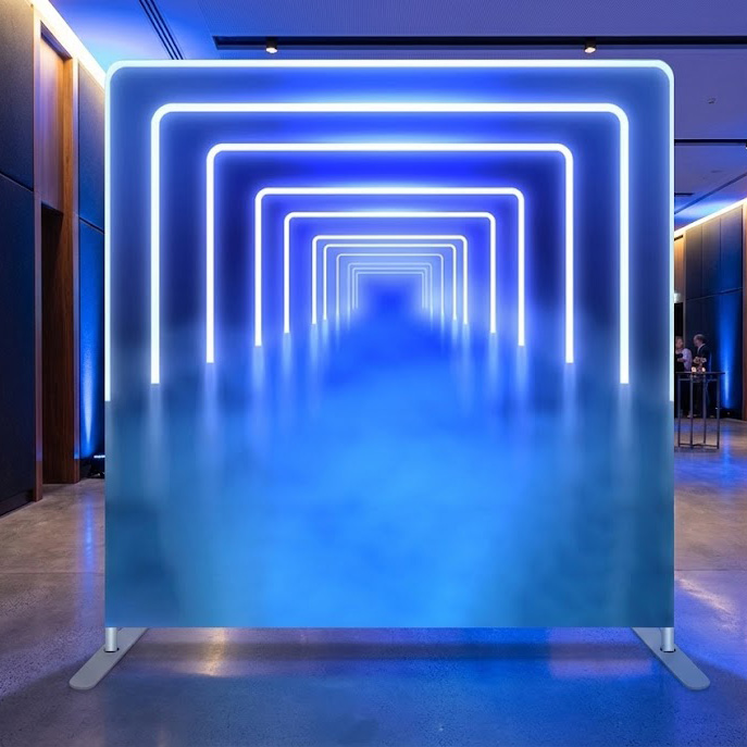 Bar and bat mitzvah photo booth backdrop example 1