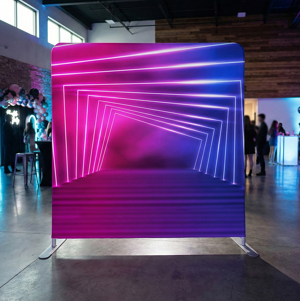 Bar and bat mitzvah photo booth backdrop example 2