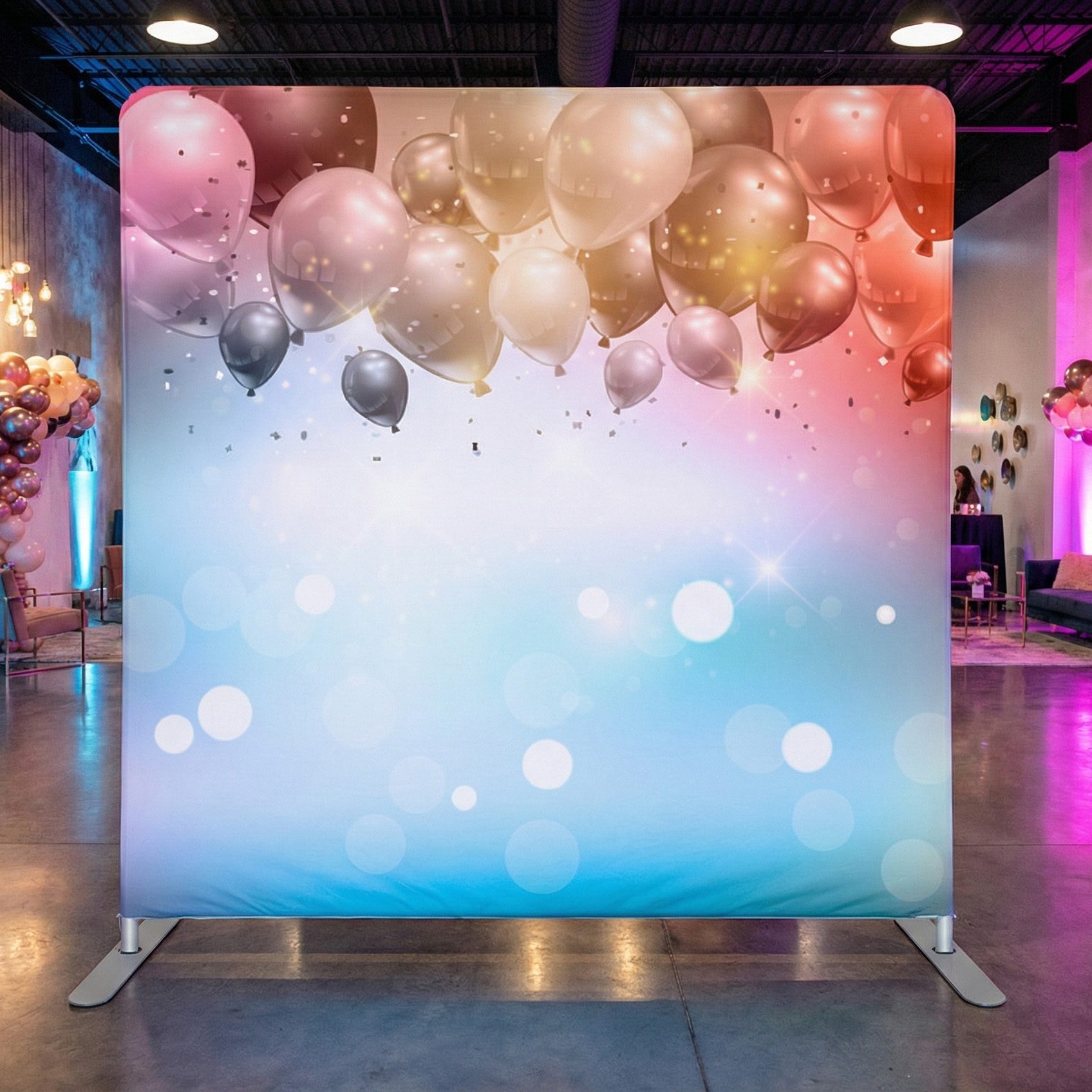 Bar and bat mitzvah photo booth backdrop example 3