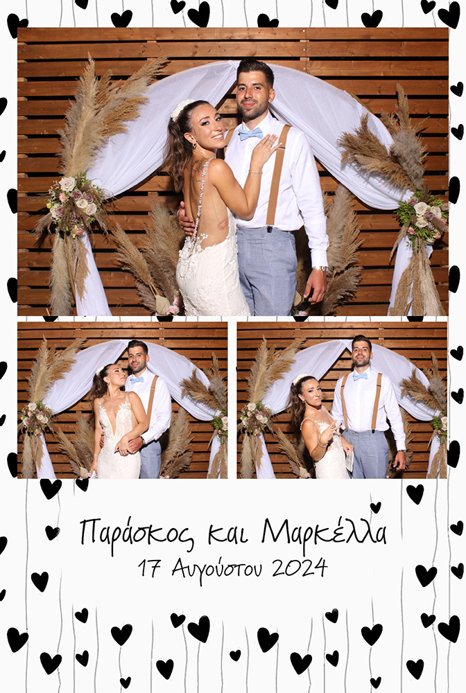 Custom photo booth print template T-01 (2x6 strip or 4x6 postcard layout)