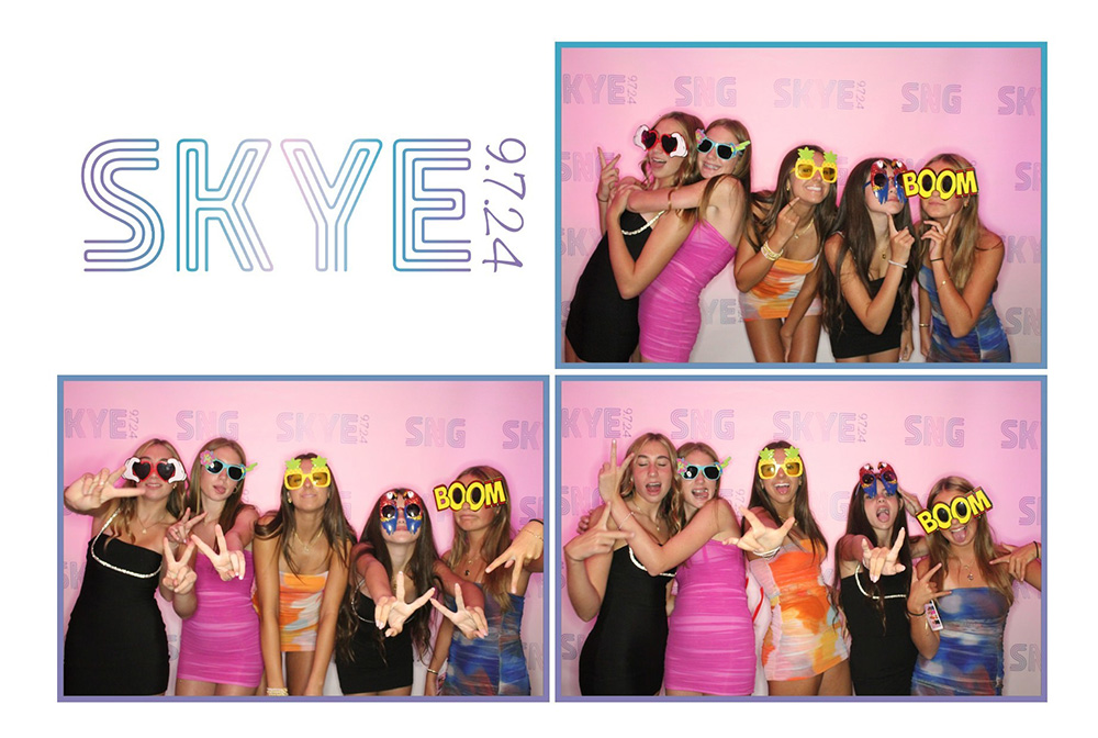 Custom photo booth print template T-19 (2x6 strip or 4x6 postcard layout)