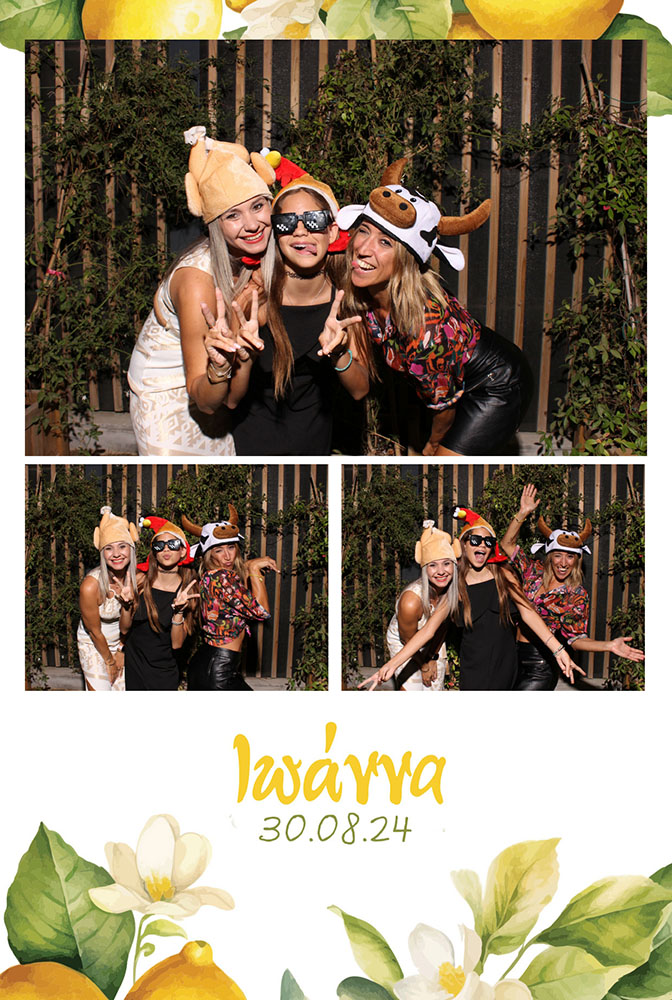 Custom photo booth print template T-20 (2x6 strip or 4x6 postcard layout)