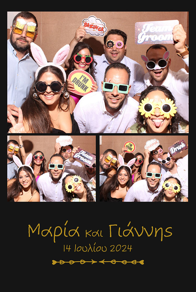 Custom photo booth print template T-24 (2x6 strip or 4x6 postcard layout)