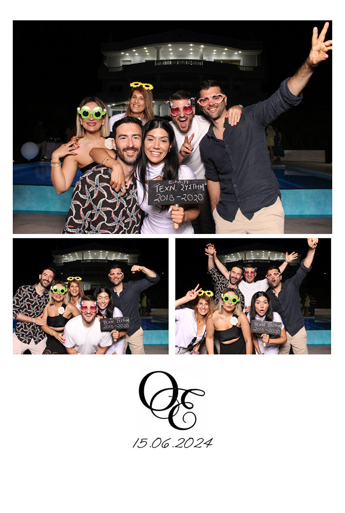 Custom photo booth print template T-28 (2x6 strip or 4x6 postcard layout)