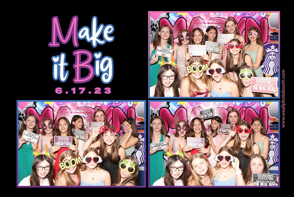 Custom photo booth print template T-03 (2x6 strip or 4x6 postcard layout)