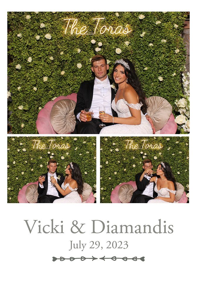Custom photo booth print template T-31 (2x6 strip or 4x6 postcard layout)