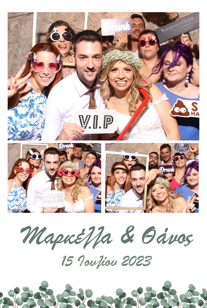 Custom photo booth print template T-32 (2x6 strip or 4x6 postcard layout)